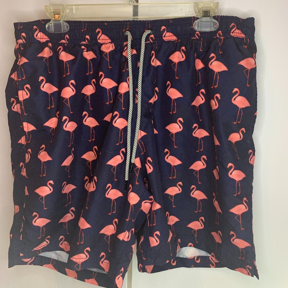 maamgic Mens Quick‎ Dry Printed Short Swim Trunks with Mesh Lining. Size XL
